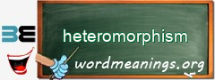WordMeaning blackboard for heteromorphism